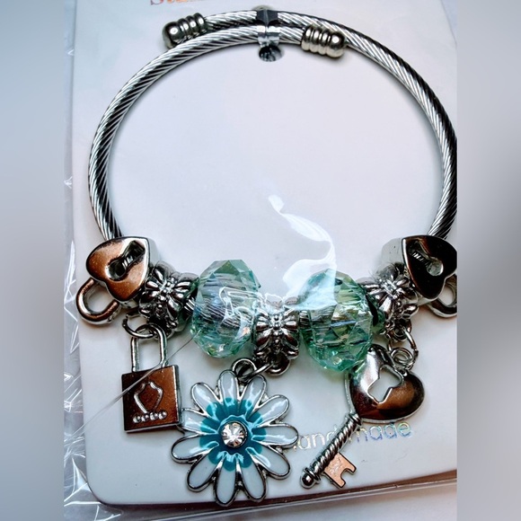 Stainless Steel Charm Bracelet - Picture 4 of 5